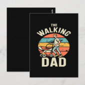 Carte Postale le papa qui marche (Devant / Derrière)