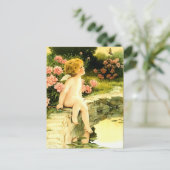 Carte Postale Le papillon (c. 1920) Bessie Pease Gutmann (Debout devant)