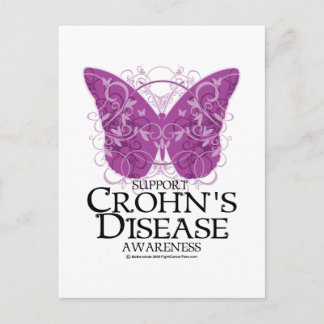 Carte Postale Le papillon de la maladie de Crohn