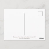 Carte Postale Le papillon du facteur rouge (Dos)