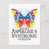 Carte Postale Le papillon du syndrome d'Asperger (Devant)