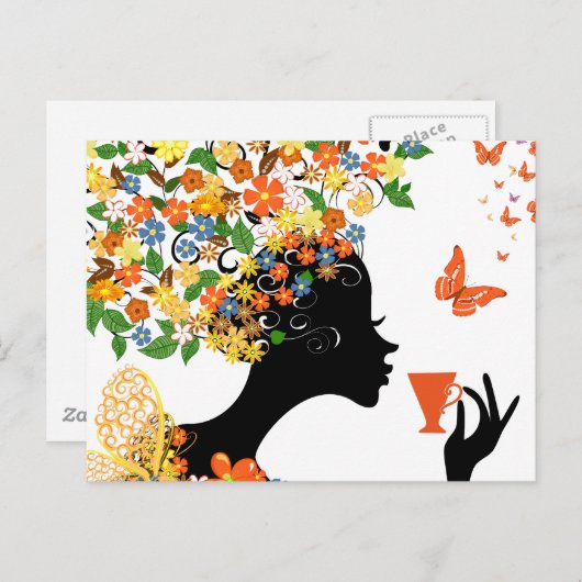 Carte Postale Le papillon LaBelle (Devant / Derrière)