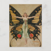 Carte Postale Le papillon - Papillon fille  (Devant)