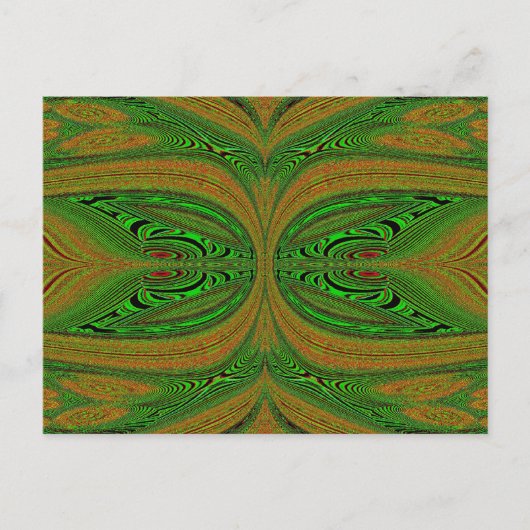 Carte Postale Le papillon vert (Devant)
