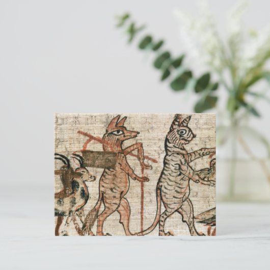 Carte Postale Le papyrus satirique (Debout devant)