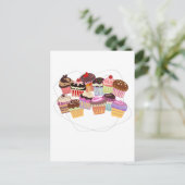 Carte Postale Le paradis des cupcakes (Debout devant)