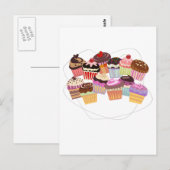 Carte Postale Le paradis des cupcakes (Devant / Derrière)