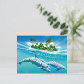 Carte Postale Le paradis des dauphins (Debout devant)