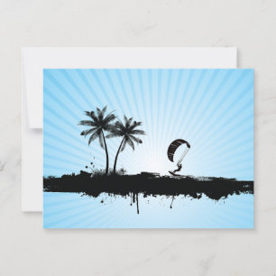 Carte Postale Le paradis du kitesurf