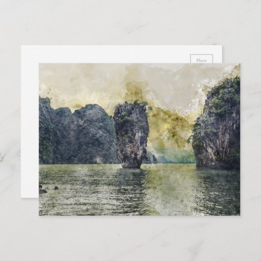 Carte Postale Le paradis tropical de Phuket Thaïlande en Asie (Devant / Derrière)