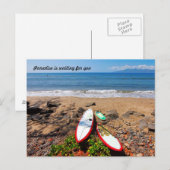 Carte Postale Le paradis vous attend (Devant / Derrière)