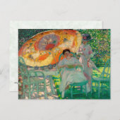 Carte Postale Le Parasol du jardin (Devant / Derrière)