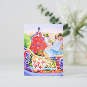 Carte Postale Le Parc de Gaudi. (Debout devant)