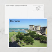 Carte Postale le parc du front de mer de darwin (Devant / Derrière)