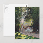 Carte Postale Le Parc Monceau - Claude Monet (Devant / Derrière)