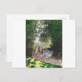Carte Postale Le Parc Monseau par Claude Monet (Devant / Derrière)