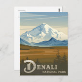 Carte Postale Le Parc national de Denali (Devant / Derrière)