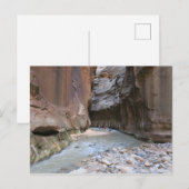 Carte Postale Le Parc national de Narrows Zion (Devant / Derrière)