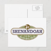 Carte Postale Le Parc national de Shenandoah (Devant / Derrière)