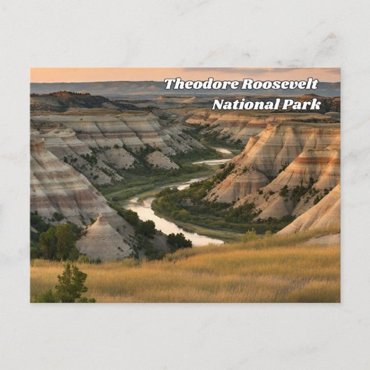 Carte Postale Le Parc national de Theodore Roosevelt (Devant)