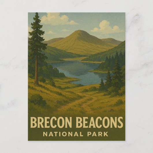 Carte Postale Le Parc national des Brecon Beacons (Devant)