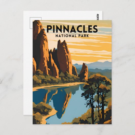 Carte Postale Le Parc national des Pinnacles (Devant / Derrière)
