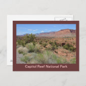 Carte Postale Le Parc national du Capitol Reef (Devant / Derrière)