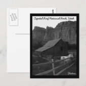 Carte Postale Le Parc national du Capitol Reef (Devant / Derrière)