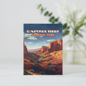 Carte Postale Le Parc National du Capitol Reef Utah Désert Vinta (Debout devant)