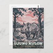 Carte Postale Le Parc national d'Ujung Kulon (Devant / Derrière)