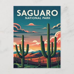 Carte Postale Le Parc national vibre du Saguaro