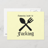 CARTE POSTALE LE PARLEMENT CONDUIT À LA FORCE (Devant / Derrière)