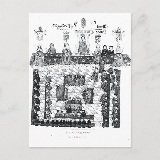 Carte Postale Le Parlement d'Edward I (Devant)