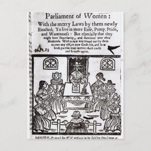 Carte Postale Le Parlement des Femmes, 1656 (Devant)