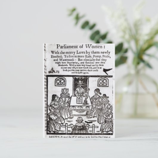 Carte Postale Le Parlement des Femmes, 1656 (Debout devant)