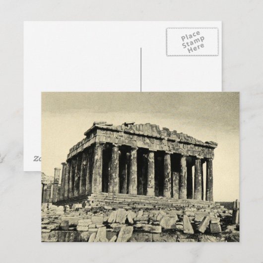Carte Postale Le parthenon (Devant / Derrière)