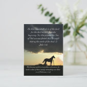 Carte Postale Le passage de la Bible, un charmant cheval au couc (Debout devant)