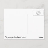 Carte Postale le passage des fleurs (Dos)