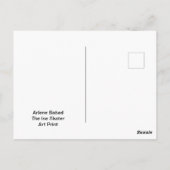 Carte Postale Le Patineur sur Glace,  (Dos)