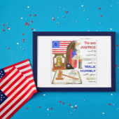 Carte Postale Le patriotique de la prière de Washington