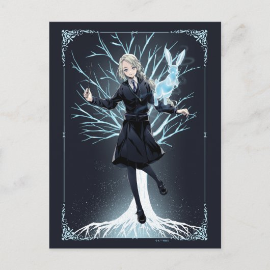Carte Postale Le Patronus lapin d'Anime Luna Lovegood (Devant)
