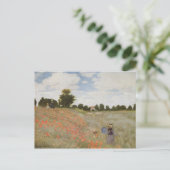 Carte Postale Le pavot de Monet classé (Debout devant)