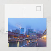 Carte Postale Le paysage de Seattle à Dawn (Devant / Derrière)