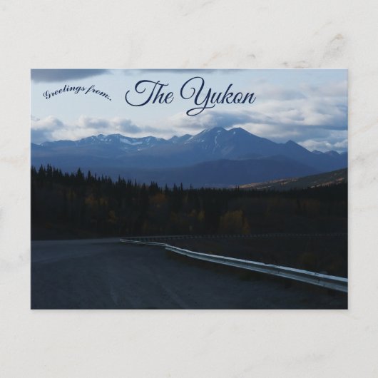 Carte Postale Le paysage du Yukon (Devant)