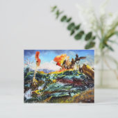 CARTE POSTALE LE PAYSAGE IMAGINAIRE DE BOGOMIL (Debout devant)