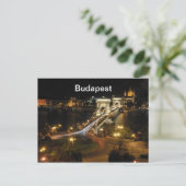 Carte Postale Le paysage nocturne de Budapest (Debout devant)