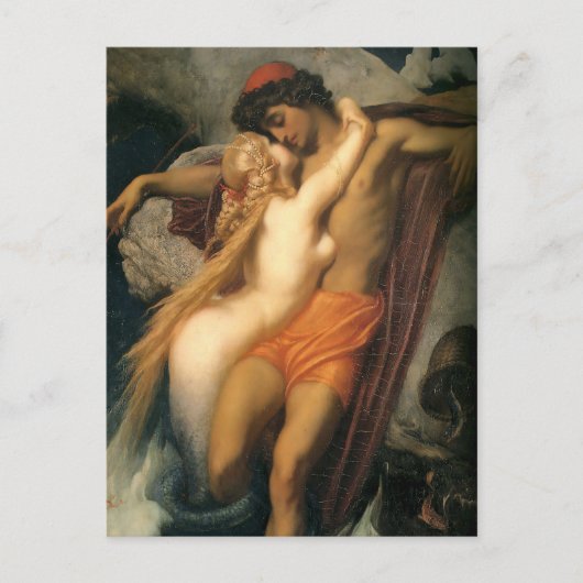 Carte Postale Le Pêcheur et la Sirène | Frederic Leighton (Devant)