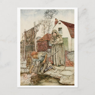 Carte Postale Le pêcheur et sa femme