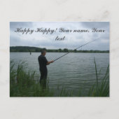 Carte Postale Le pêcheur le soir (Devant)