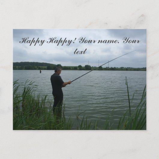 Carte Postale Le pêcheur le soir (Devant)